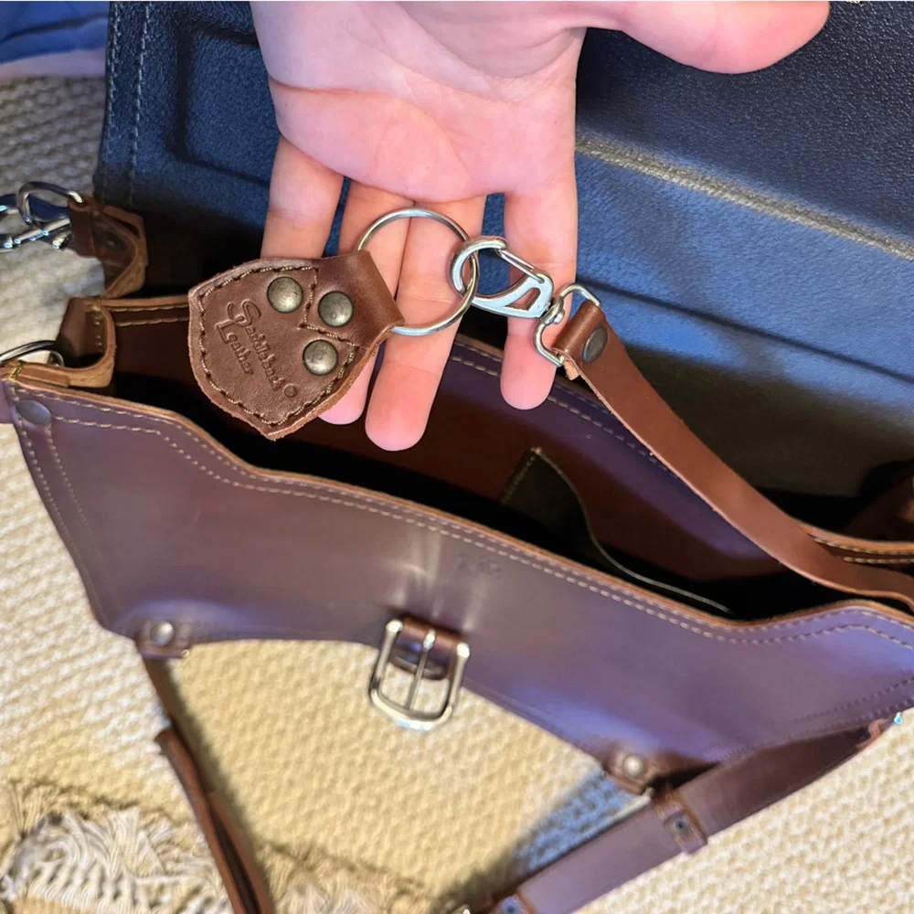 Genuine Leather Brown Briefcase